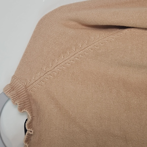 BTFBM Camel Ruffle Button Sweater S - Picture 10 of 12